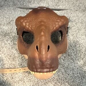 Mattel Jurassic World Tyrannosaurus Rex Brown Dinosaur Adjustable Mask